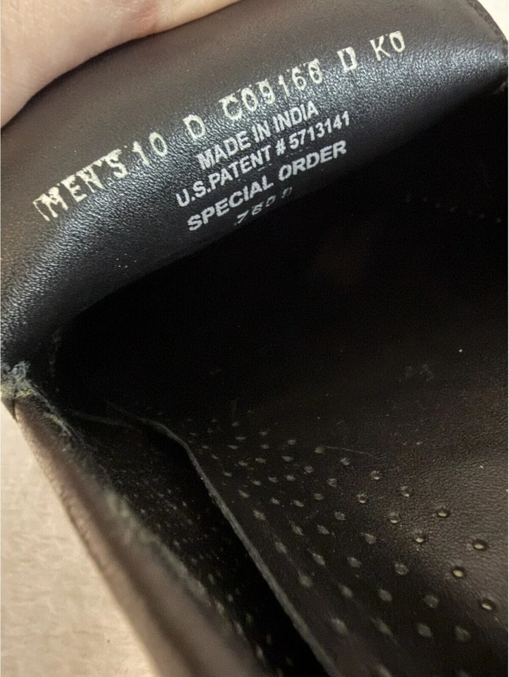 Cole Hahn Men’s Black Leather Dress Shoes Size 10